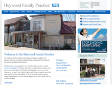 Tablet Screenshot of heywoodfamilypractice.nhs.uk